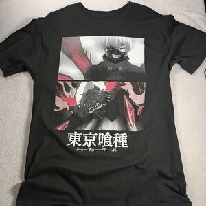 Tokyo Ghoul Ken Kaneki Graphic Anime T-Shirt Black Funimation Men’s Medium